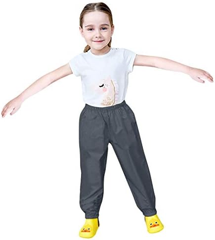 Lightweight Reflective Kids Rain Pants Safe Durable for Boys Girls