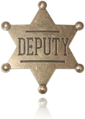 Vintage Sheriff Badge - Western Cop Star Gift