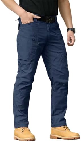 WENKOMG1 Stretchy Multifunctional Rip-Stop Waterproof Outdoor Combat Tactical Pants