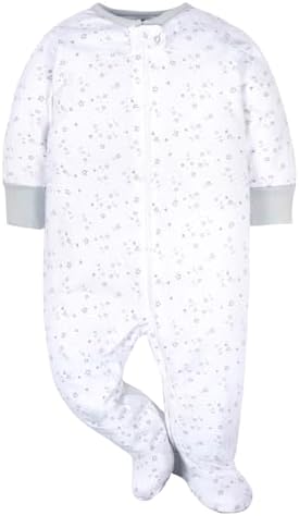 Sleep Play Footies 4-Pack Gerber Boys Long-Sleeve Machine Washable Mitten Cuffs