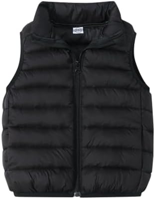 Unisex Kids Down Puffer Jacket - Stand Collar Winter Companion