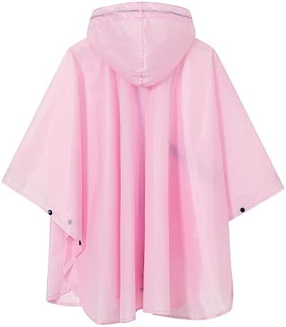 Lightweight Kids Rain Poncho SaphiRose waterproof jacket with zipper snap features