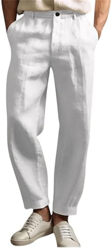Comfortable Cotton Linen Business Pants
