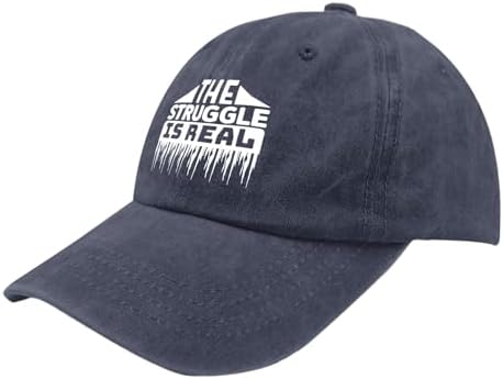 The Struggle is Real Pigment Black Baseball Cap for Men
