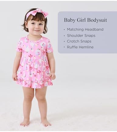 Stylish Summer Baby Girl Bodysuit Dress