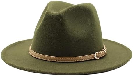 Wide Brim Cowhide Fedora Hats for Kids