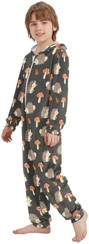 French Fries and Hamburger Onesie Pajamas Zip Up Sleepwear