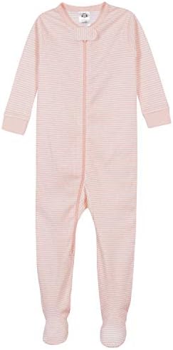 Gerber Baby Girls 2-Pack Footed Pajamas - Snug Safe