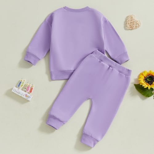 SAYOO Baby Girl Birthday Outfit Set Fall Princess 2Pcs