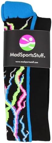 Crazy Socks with Lightning Bolts Electric Storm for Men