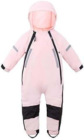 HAPIU Kids Toddler Muddy Buddy Waterproof Rain Jacket Set