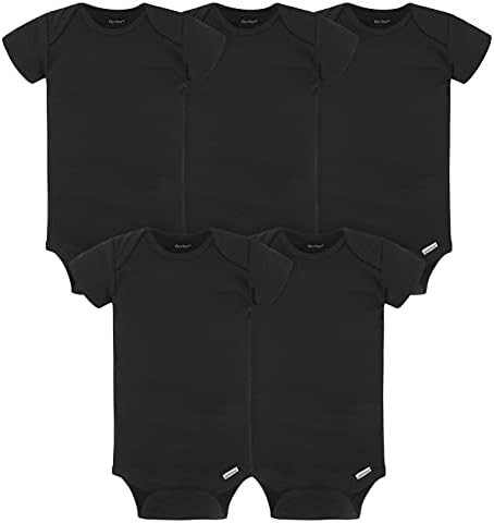 Gerber Baby 5-Pack Solid Onesie Bodysuits 1