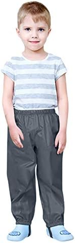 Lightweight Reflective Kids Rain Pants Safe Durable for Boys Girls