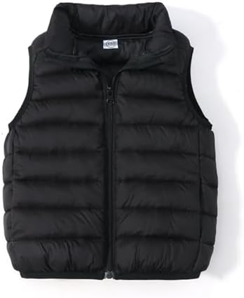 Unisex Kids Down Puffer Jacket - Stand Collar Winter Companion
