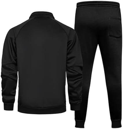 Two-Piece Mens Sweatsuits Set - Full Zip Jackets Jogger Pants