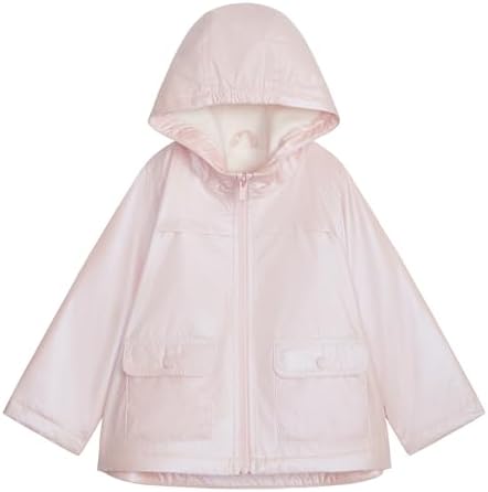 Carters Baby Girls Lightweight Fleece Lined Hooded Raincoat - Waterproof for RainShowers