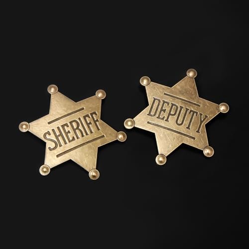 Vintage Sheriff Badge - Western Cop Star Gift