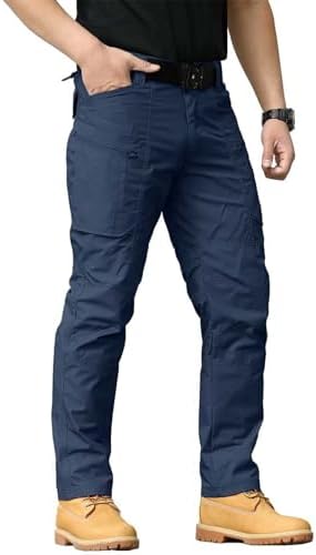 WENKOMG1 Stretchy Multifunctional Rip-Stop Waterproof Outdoor Combat Tactical Pants