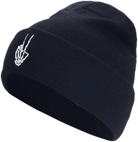 Halloween Knitted Skull Cap