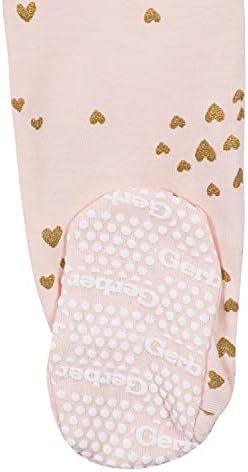 Gerber Baby Girls 4-Pack Footed Pajamas Actual Product