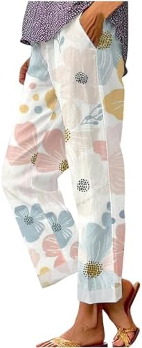 Womens Linen Lounge Pants
