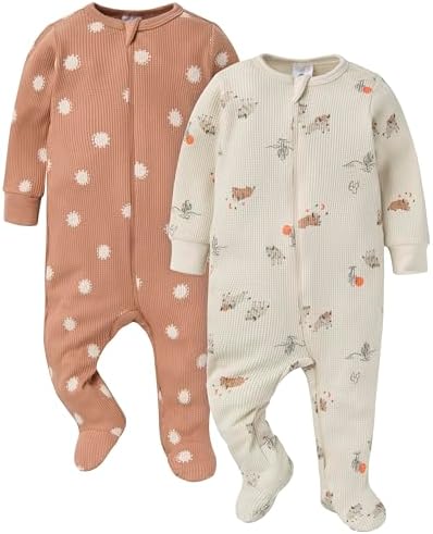 2-Piece Gerber Unisex Sleep N Play Thermal Overalls