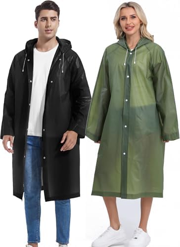 Premium Borogo Reusable Rain Coats for Men Durable Waterproof