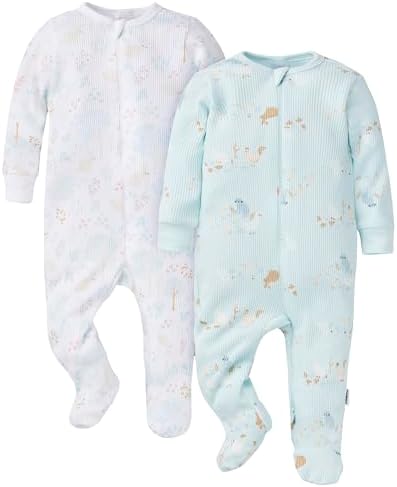 Thermal Footed Sleep N Play 2-Pack for Growing Babies