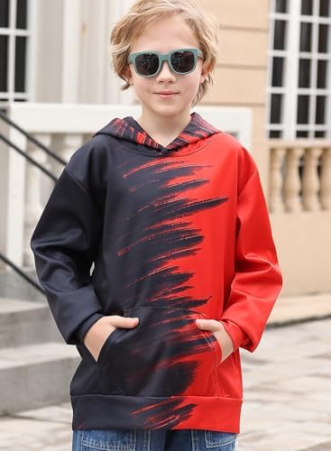 Uidezone Boys 3D Graphic Pullover for Kids 6-16