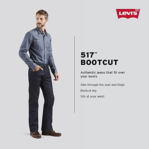 Levis Mens 517 Boot Cut Jeans - Comfort Style