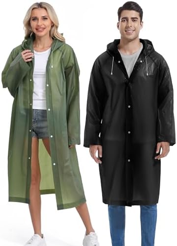 Premium Borogo Reusable Rain Coats for Men Durable Waterproof