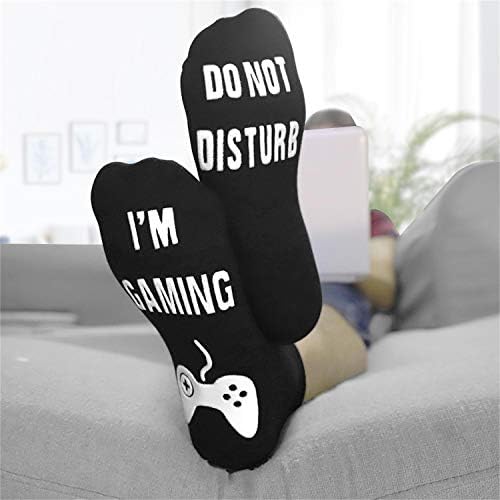Do Not Disturb Gaming Socks - Hilarious Gift for Teenage Boys and Men