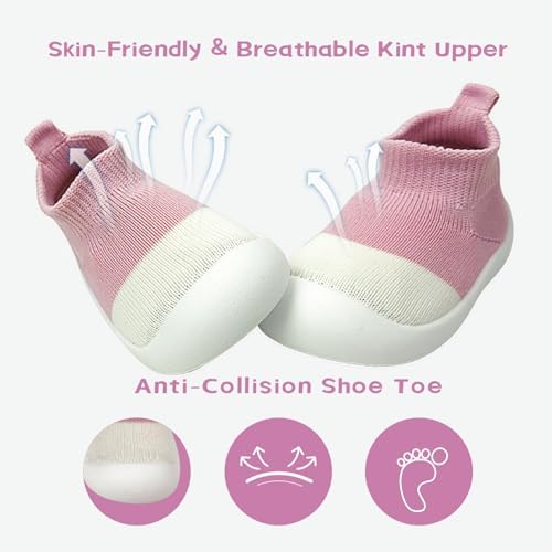 Uinsex Infant First Walking Shoes Soft Ruble Sole for Baby