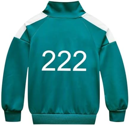 Yidasloox Kids Green Tracksuit Cosplay Outfit