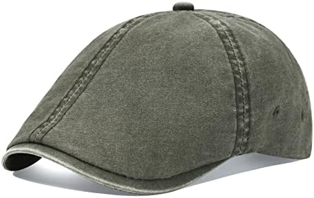 VOBOOM Cotton Newsboy Flat Cap