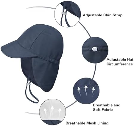 2 Pack Baby Sun Hats UPF 50 - Protect Your Toddler From The Sun