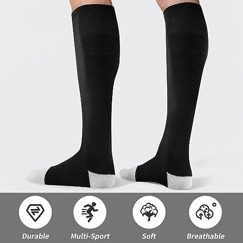 3 Pairs Kids Adults Soccer Football Socks