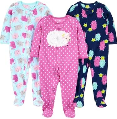 Simple Joys by Carters Cozy Flame-Resistant Fleece Pajamas Perfect for Sleep
