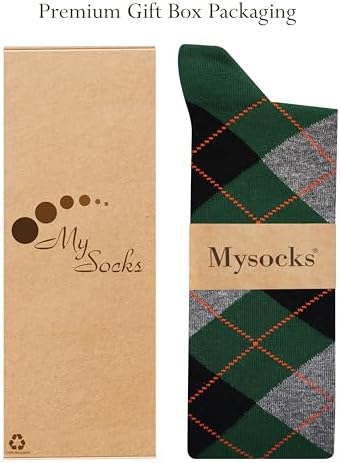 Stylish Mysocks Unisex Knee High Socks Argyle