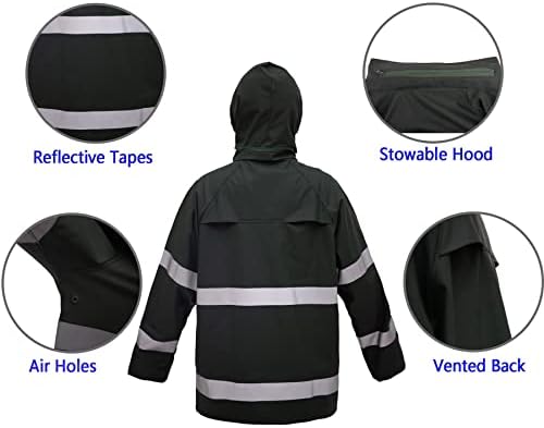 RainRiderWeather-Resistant Mens waterproof rain jacket