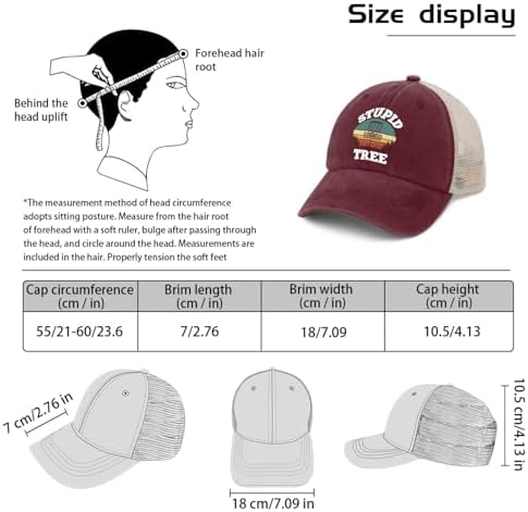 Stupid Tree Disc GolfFunny Trucker Hat Grandpa Gift