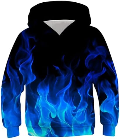 TUONROAD Boys Girls Hoodies 3D Printed Kids Lightweight Pullover sweatshirt