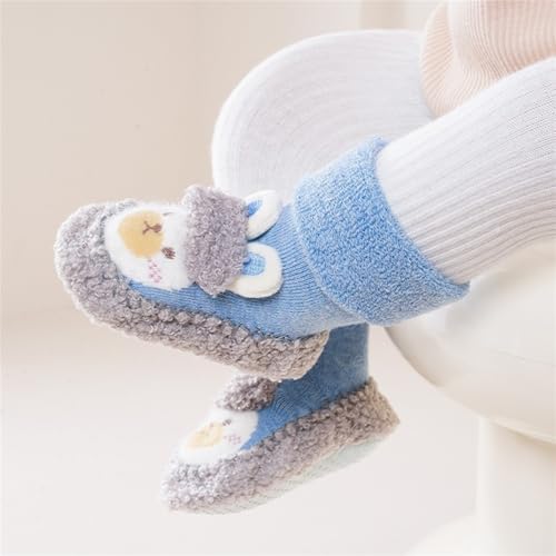 Adorable Cartoon Toddler Socks Slippers