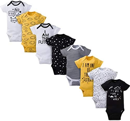 Perfect for daily wear 8-Piece Gerber Baby Onesie Bodysuits