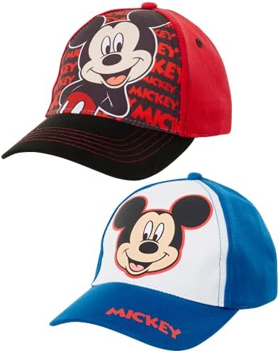 Disney Boys 3D Mickey Mouse Baseball Cap 2 Pack 1