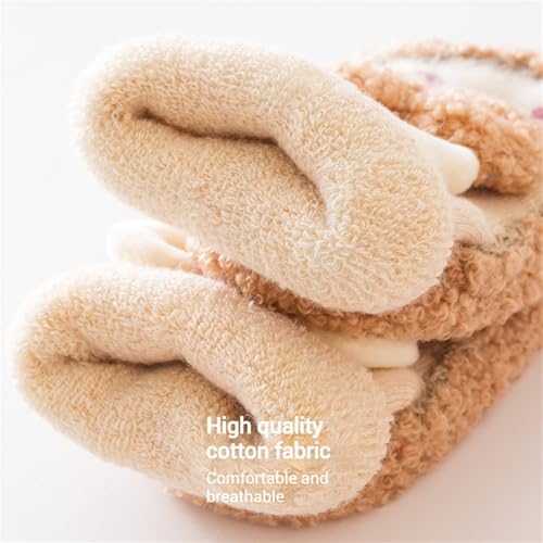 Adorable Cartoon Toddler Socks Slippers