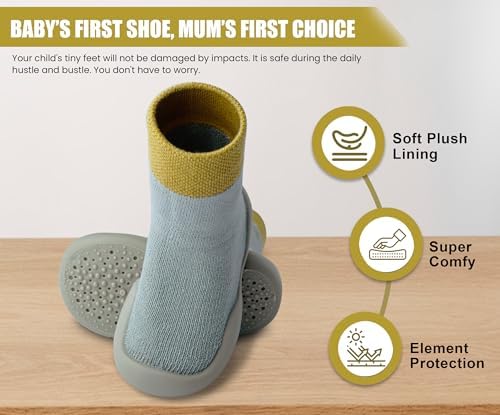 Dookeh - First Walk - Baby Socks Shoes with Anti-Collisionsole