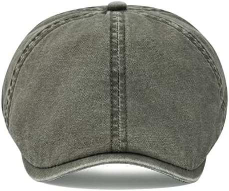 VOBOOM Cotton Newsboy Flat Cap
