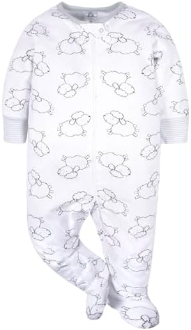 Sleep Play Footies 4-Pack Gerber Boys Long-Sleeve Machine Washable Mitten Cuffs