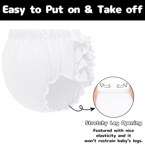 Perfect Diaper Covers for Babies - Olreco Ruffle Bloomers for Girls